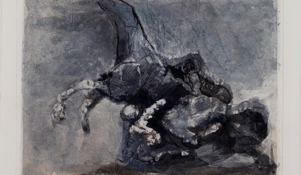 L'Amour (Planche n° 117)D'après Auguste Rodin) Bon à tirer 641897Photogravure en couleurInv. 90.I.2.2617 (1)43 x 31 cmCollection Musée Goupil, Bordeaux
