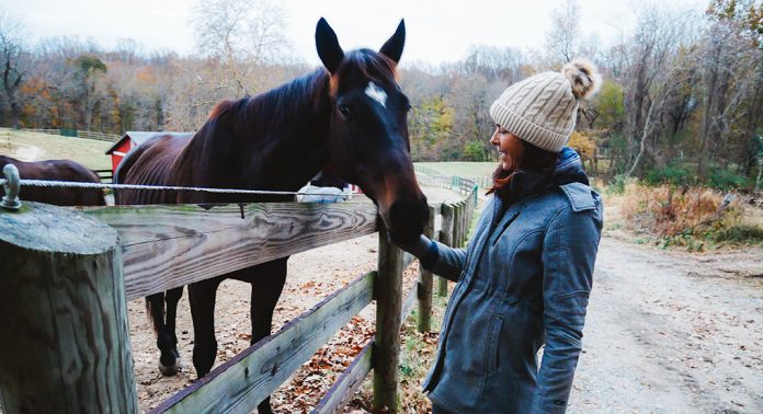 Aurélie Vilmert, cavalière à Washington DC