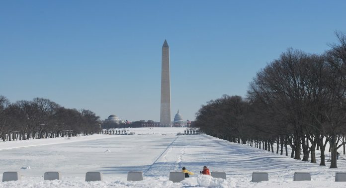 washington sous la neige